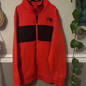 The North Face Red and Black Full-Zip Jacket